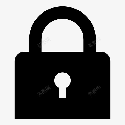 锁挂锁专用图标svg_新图网 https://ixintu.com 专用 安全 挂锁 锁