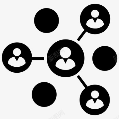 社会关系人际关系社交社区图标图标