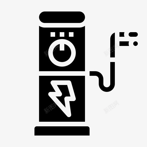 电气汽车充电器图标svg_新图网 https://ixintu.com 充电器 技术 汽车 汽车零部件 电气 电源