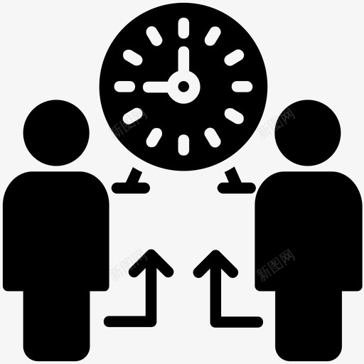 个人日程表日常事务时间管理图标svg_新图网 https://ixintu.com 业务管理字形图标 个人日程表 日常事务 时间管理