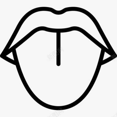 舌头人体图标图标