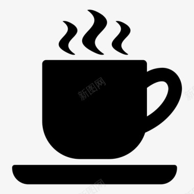 热饮饮料咖啡杯图标图标