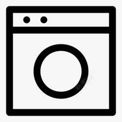 滚筒干衣机烘干机干衣机家用图标高清图片