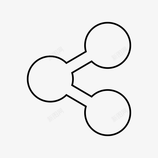 分享联系朋友图标svg_新图网 https://ixintu.com 分享 影响者 朋友 网络 联系