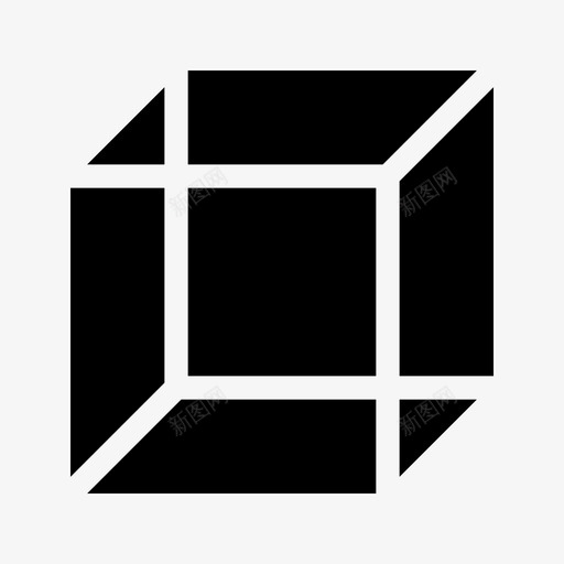 立方体三维方块图标svg_新图网 https://ixintu.com 25062018 三维 几何体 方块 立方体 长方体