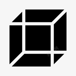三维长方体立方体三维方块图标高清图片
