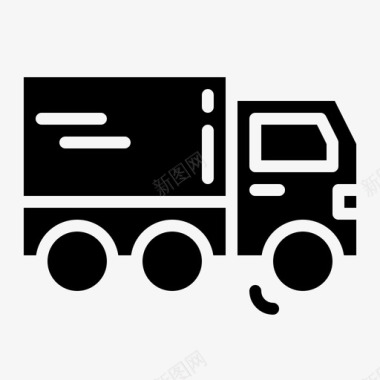 送货车货运车运输图标图标