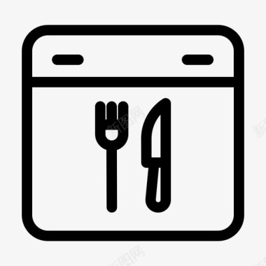 晚餐叉子盘子图标图标