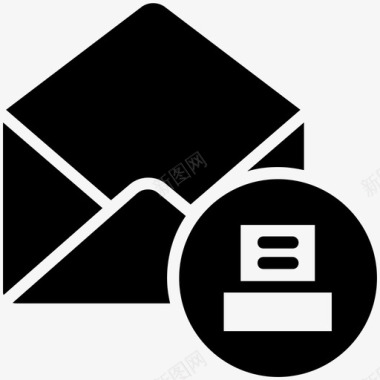 邮件打印电子邮件信件图标图标