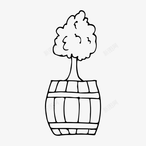 植物盆栽涂鸦室内植物图标svg_新图网 https://ixintu.com 室内植物 植物 植物盆栽 涂鸦 自然