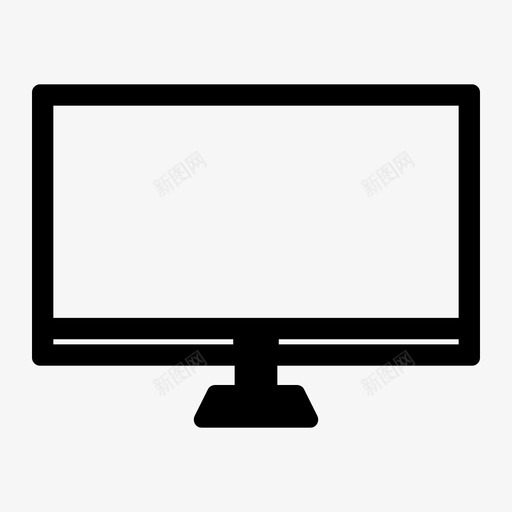 电视显示器液晶屏图标svg_新图网 https://ixintu.com 显示器 液晶屏 演出 电脑硬件技术 电视 监控