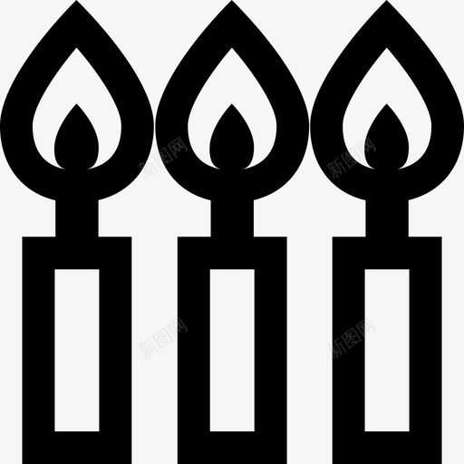 浓浓的装饰烛光庆典图标svg_新图网 https://ixintu.com 庆典 浓浓的装饰 烛光