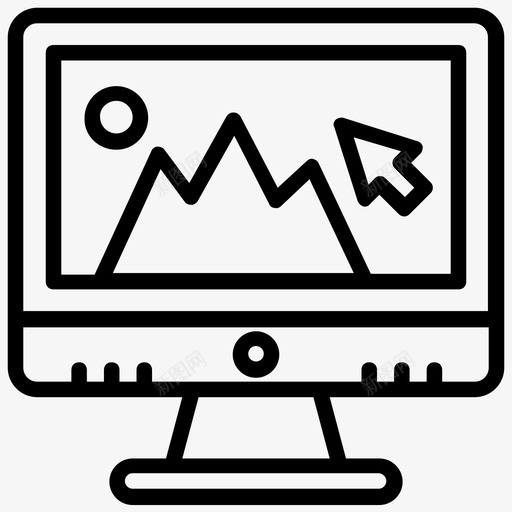 后期制作计算机数字影院图标svg_新图网 https://ixintu.com 后期制作 数字影院 电影制作 视频制作 视频生产线图标 视频编辑软件 计算机