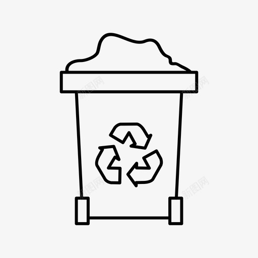 垃圾垃圾箱灰尘图标svg_新图网 https://ixintu.com 回收 垃圾 垃圾箱 灰尘 生产线