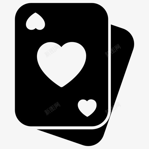 扑克牌赌场赌场卡图标svg_新图网 https://ixintu.com 心牌 扑克牌 玩牌 网页设计字形图标 赌场 赌场卡