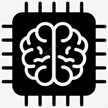 神经网络人工大脑人工智能图标图标