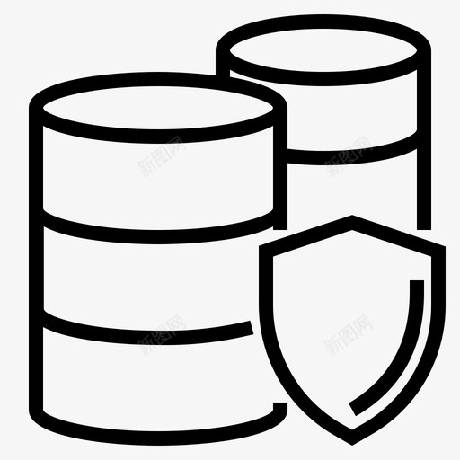 数据库保护通用数据保护条例图标svg_新图网 https://ixintu.com 数据库保护 通用数据保护条例