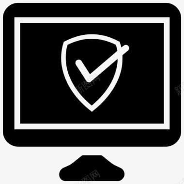 计算机安全防病毒保护图标图标