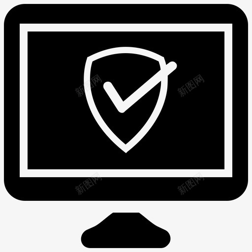 计算机安全防病毒保护图标svg_新图网 https://ixintu.com 保护 安全 搜索引擎优化互联网营销集2 计算机安全 防病毒