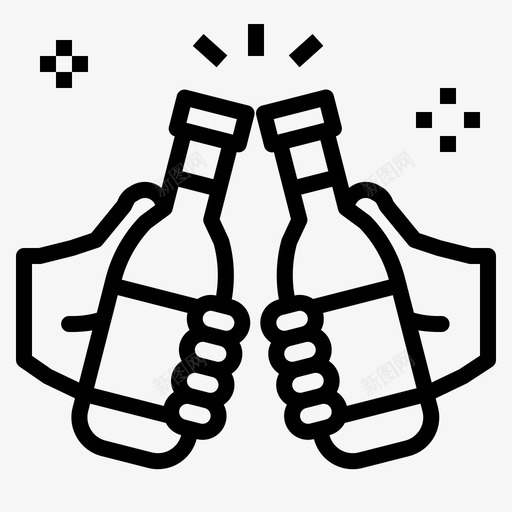 啤酒酒酒吧图标svg_新图网 https://ixintu.com 吐司 啤酒 派对 酒 酒吧 酒瓶