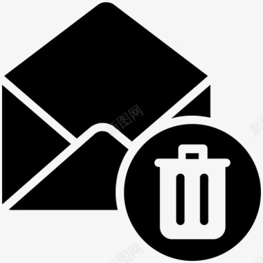 邮件删除电子邮件信件图标图标