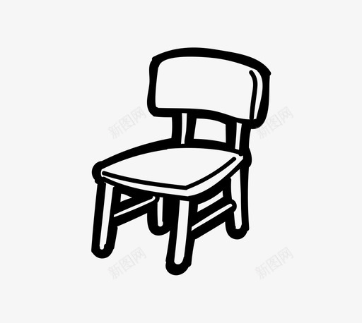 椅子古董基本型图标svg_新图网 https://ixintu.com 古董 坐椅 基本型 家用手绘 就餐 座位 椅子