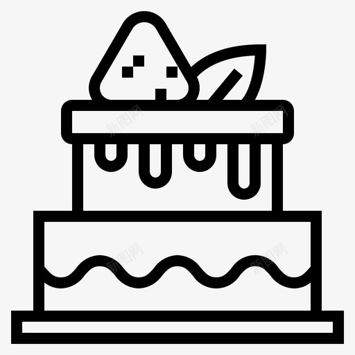 蛋糕甜点草莓图标svg_新图网 https://ixintu.com 咖啡店简介 甜点 草莓 蛋糕