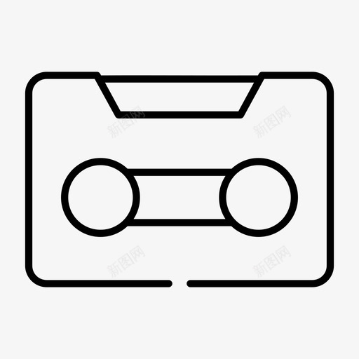 卡带盒式磁带听图标svg_新图网 https://ixintu.com 卡带 听 小五金 播放 盒式磁带 音乐