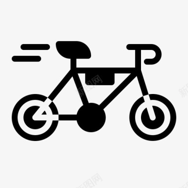 自行车交通工具固体运输工具图标图标