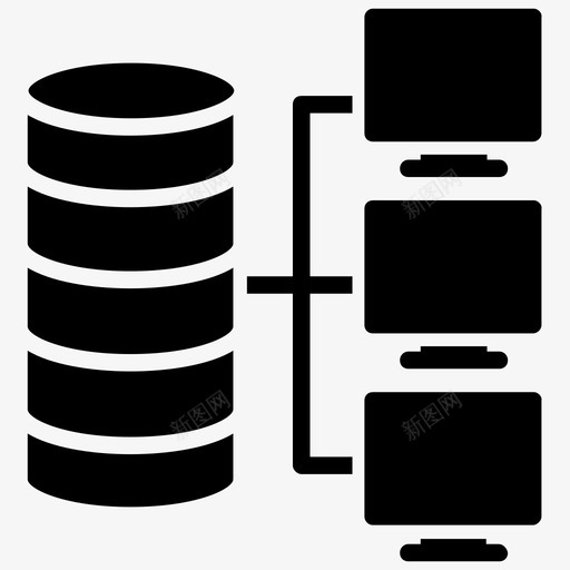 大数据客户机服务器进程间通信图标svg_新图网 https://ixintu.com 共享网络 大数据 客户机服务器 网络托管服务器 计算机和网络字形图标 进程间通信