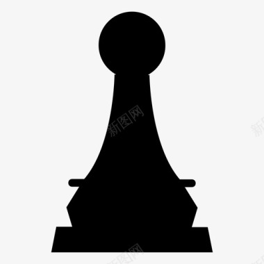 国际象棋商业游戏图标图标