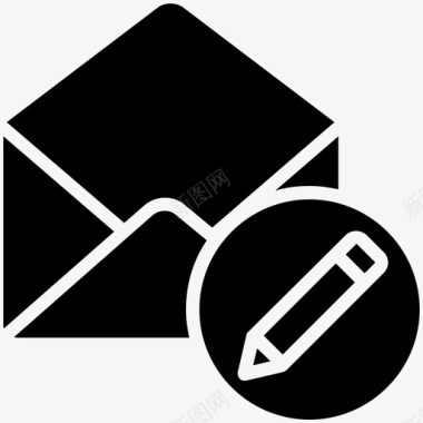 邮件写入编辑信件图标图标