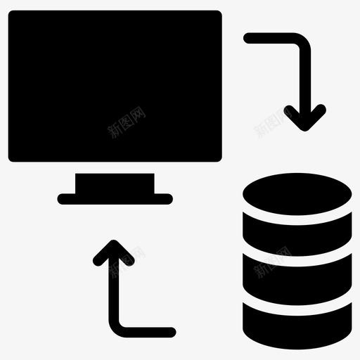 电子数据交换计算机数据计算机网络图标svg_新图网 https://ixintu.com 企业管理字形图标 服务器 电子数据交换 计算机数据 计算机网络