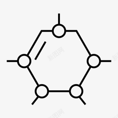 分子化学结构图标图标