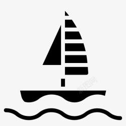 帆船竞赛帆船竞赛运动图标高清图片