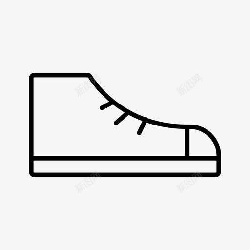 鞋时尚脚图标svg_新图网 https://ixintu.com 图标 时尚 脚 运动鞋 通用 通用图标线 鞋