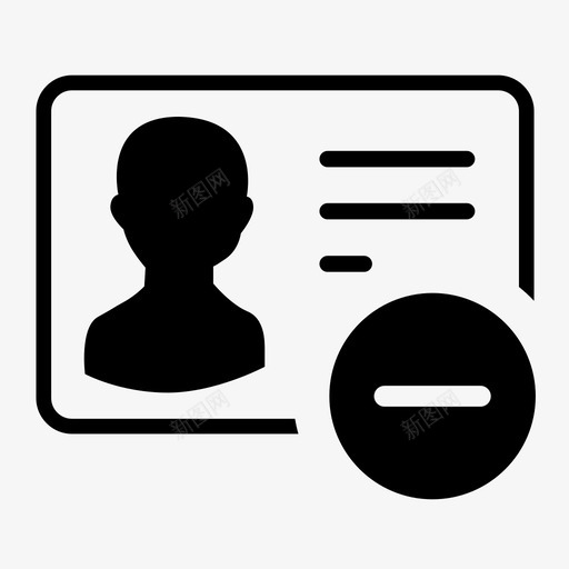 ID card03svg_新图网 https://ixintu.com ID card03 扁平 简约 圆润