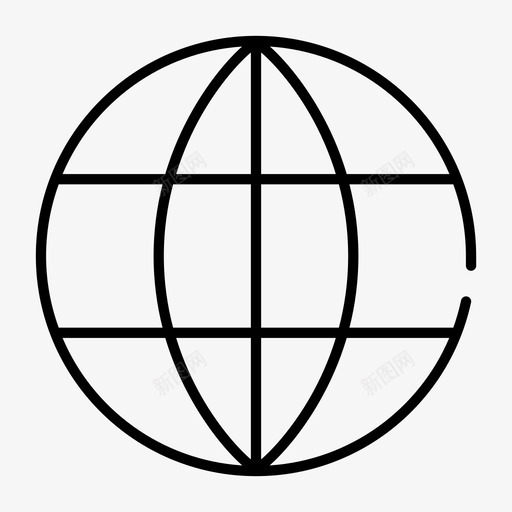 世界地球互联网图标svg_新图网 https://ixintu.com 世界 互联网 地球 媒体2差距薄 星球