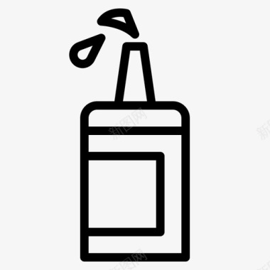 油瓶子润滑剂图标图标