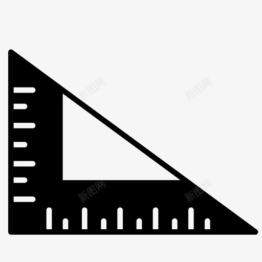 尺子角度数学图标svg_新图网 https://ixintu.com 办公桌字形集 尺子 数学 植物学 直角 角度