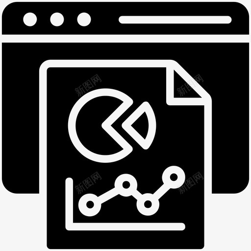 报告会计分析图标svg_新图网 https://ixintu.com 业务管理字形图标 仪表板 会计 分析 报告 监控