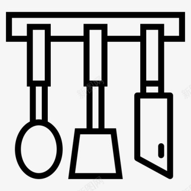 厨房用具烹饪厨房工具图标图标