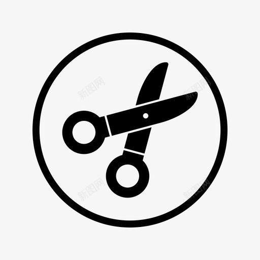 剪刀圆剪刀园艺图标svg_新图网 https://ixintu.com 剪刀 园艺 圆剪刀