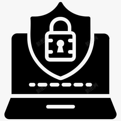 网络保护计算机安全网络安全图标svg_新图网 https://ixintu.com it安全 笔记本电脑 网络保护 网络安全 计算机和网络字形图标 计算机安全