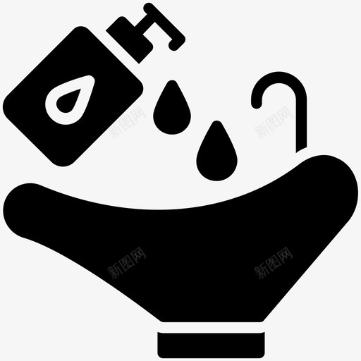洗发水碗美容院标志符号图标svg_新图网 https://ixintu.com 洗发水碗 美容院标志符号