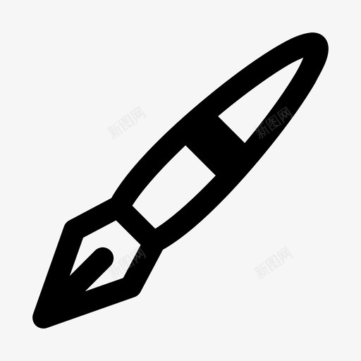 钢笔创作墨水图标svg_新图网 https://ixintu.com 写作 创作 墨水 钢笔 钢笔工具