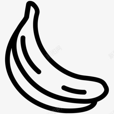 香蕉吃的食物图标图标