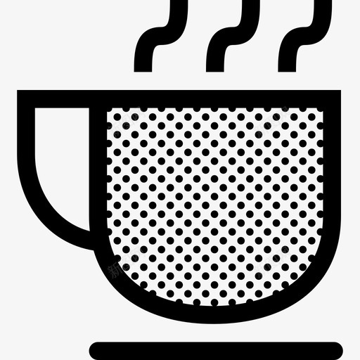 咖啡杯蒸汽咖啡饮料图标svg_新图网 https://ixintu.com 咖啡 咖啡杯蒸汽 粗轮廓点缀 饮料 马克杯