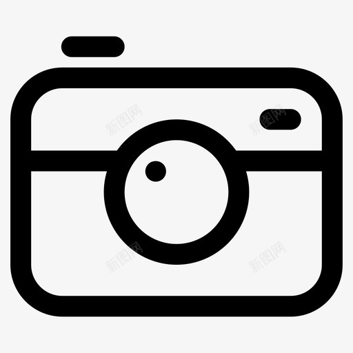 照相机图像摄影设备图标svg_新图网 https://ixintu.com 图像 摄影 摄影设备 照相机 用户界面线图标