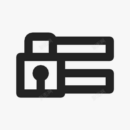 登录锁定密码图标svg_新图网 https://ixintu.com 保护 安全 密码 登录 锁定